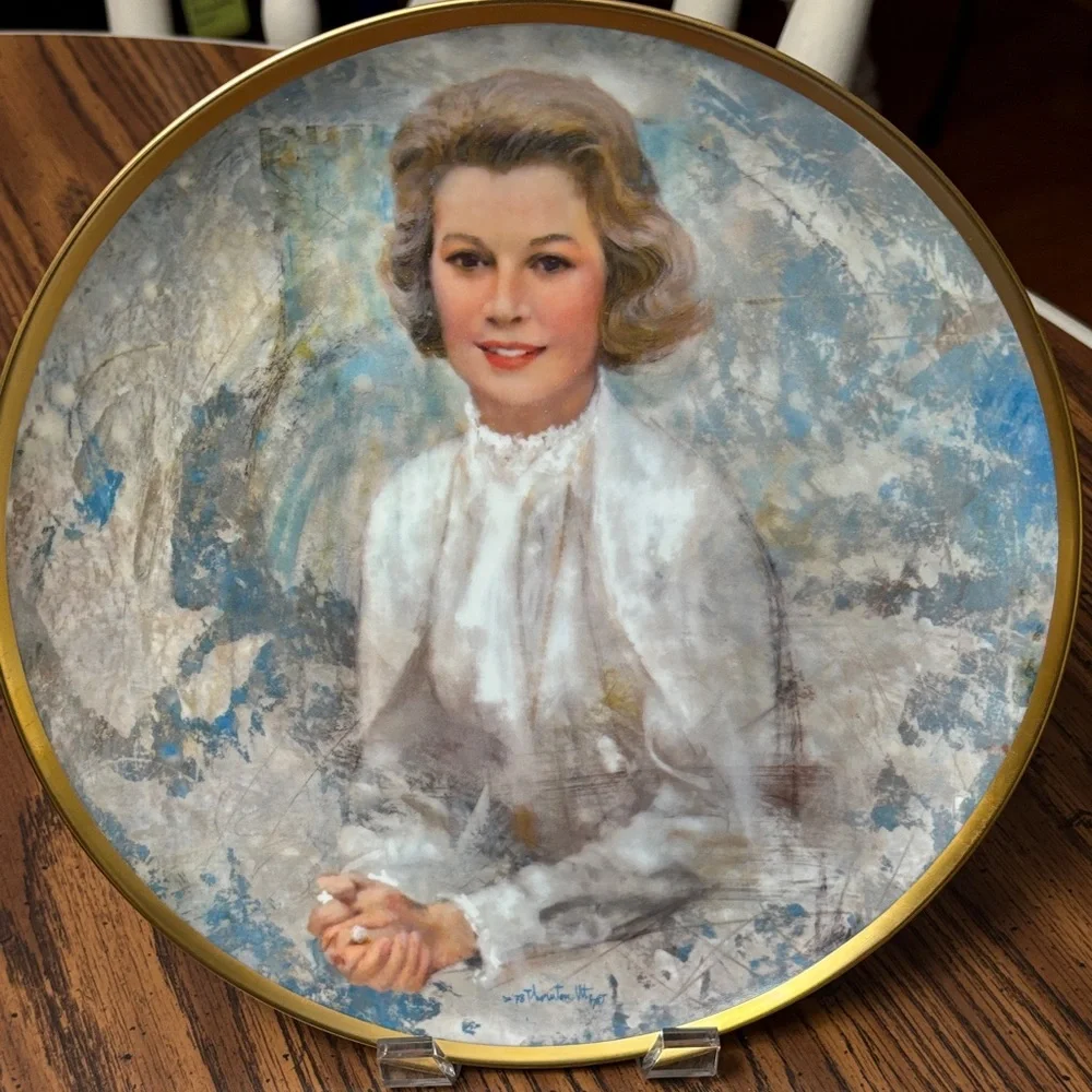 Vintage Princess Grace of Monaco Decorative Plate Portrait